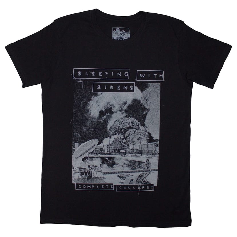 Sleeping with Sirens Sleeping with Sirens Men's Complete Collapse T-Shirt in Black - 1