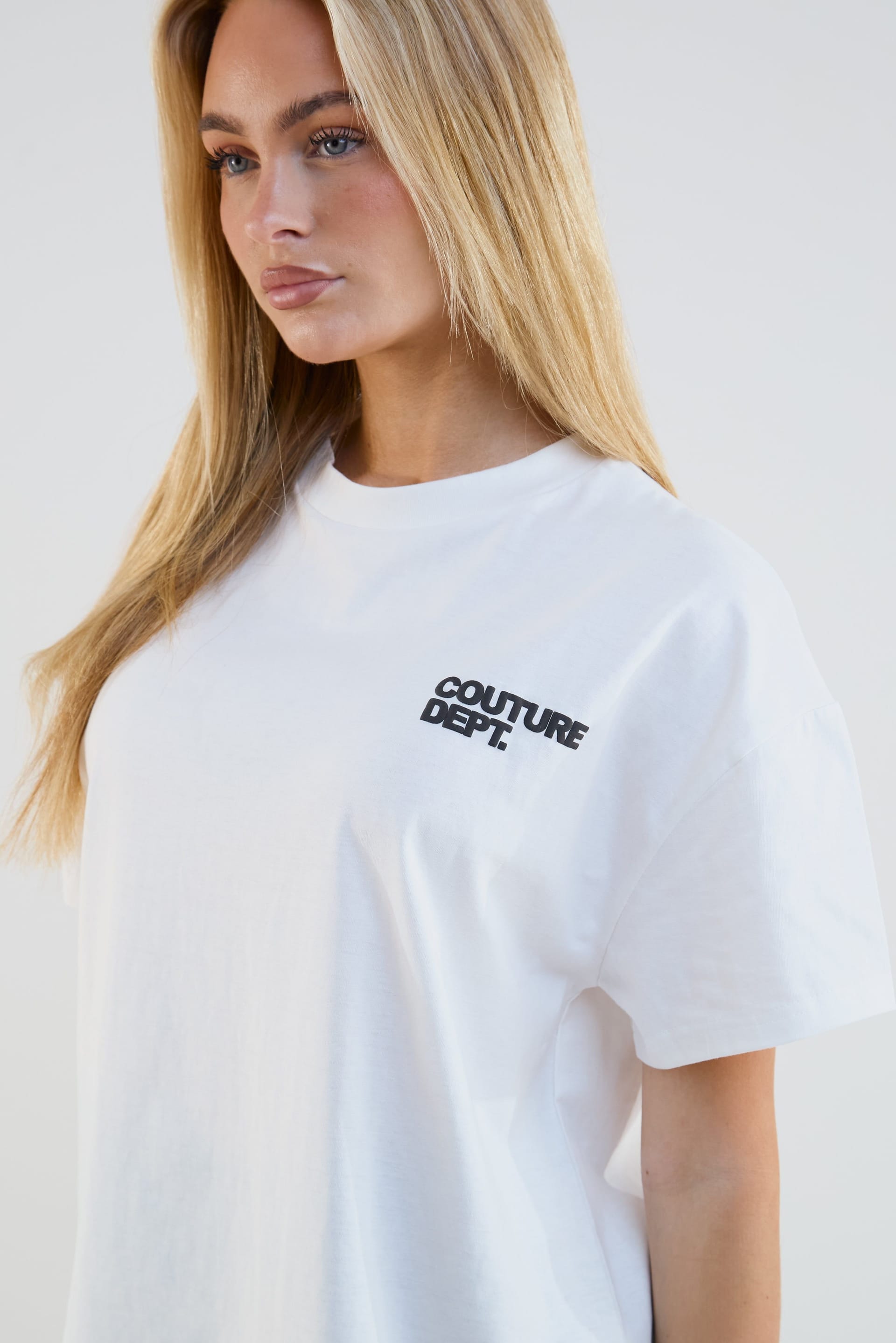 BCouture BCouture Women's Cycling Shorts & T-Shirt Set in White - 4