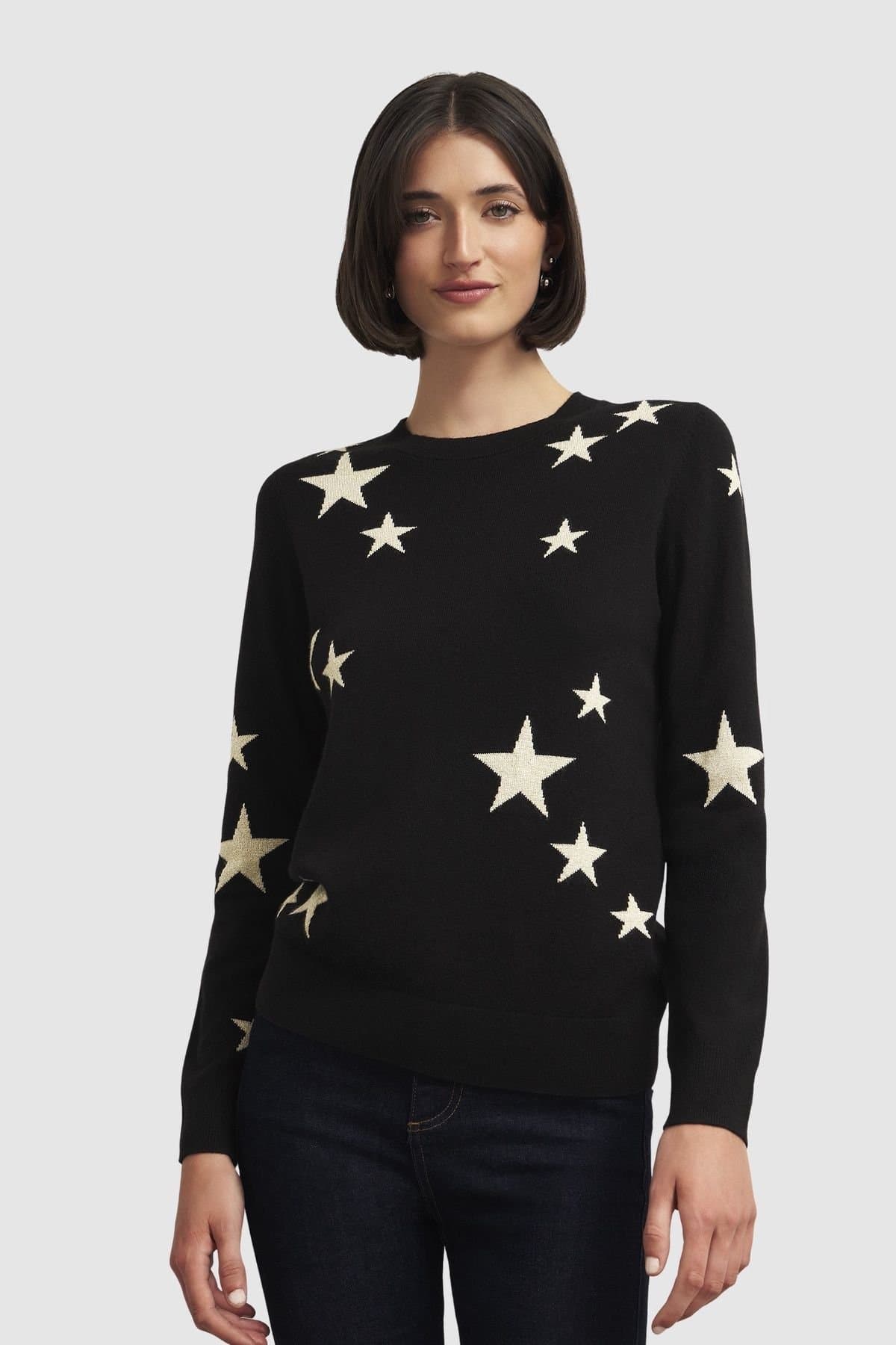 Hobbs London Hobbs London Women's Samira Star Jumper in Black