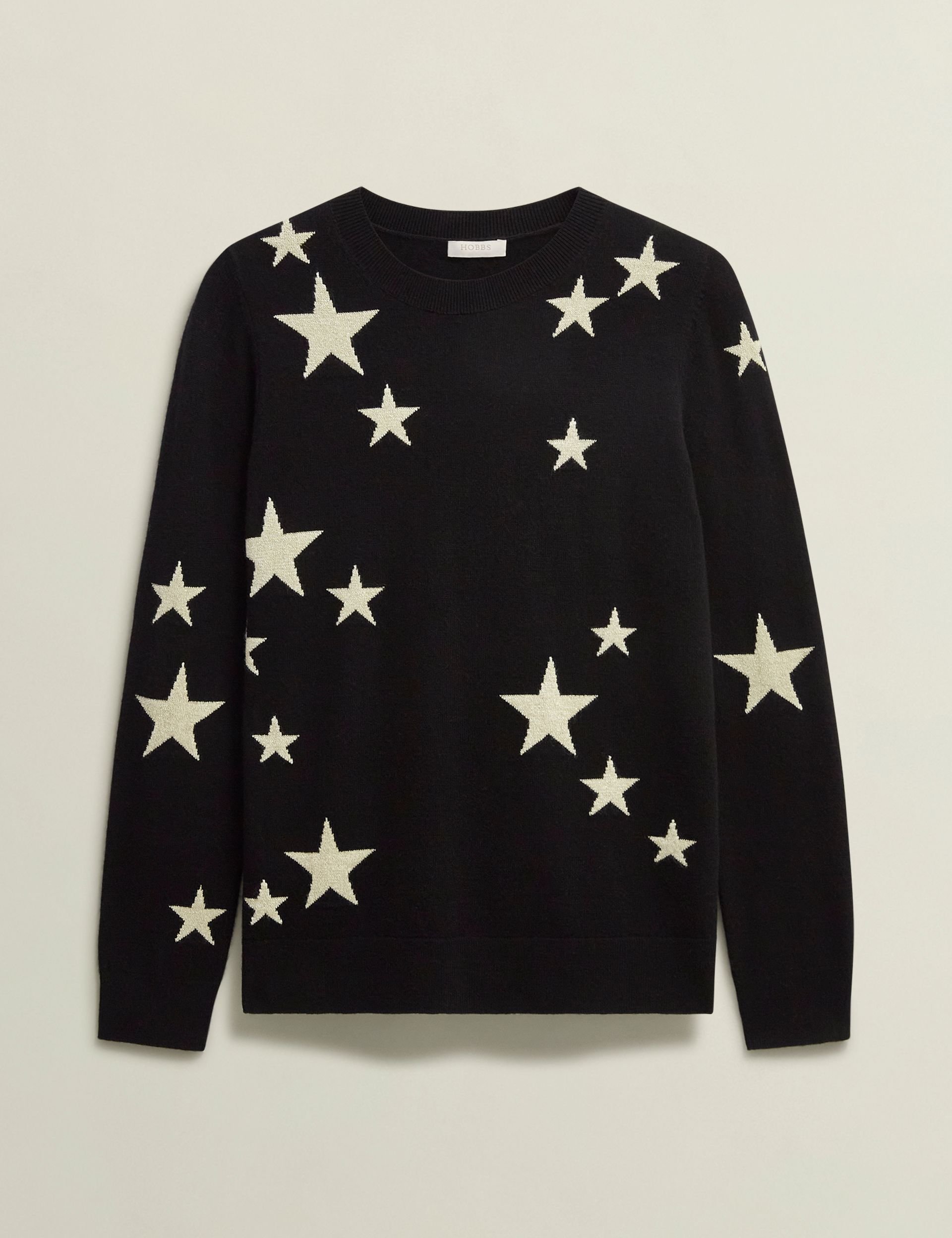 Hobbs London Hobbs London Women's Samira Star Jumper in Black - 2
