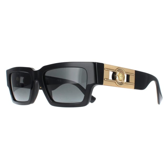 Versace Versace Men's Rectangle Black Dark Grey VE4459 - 2