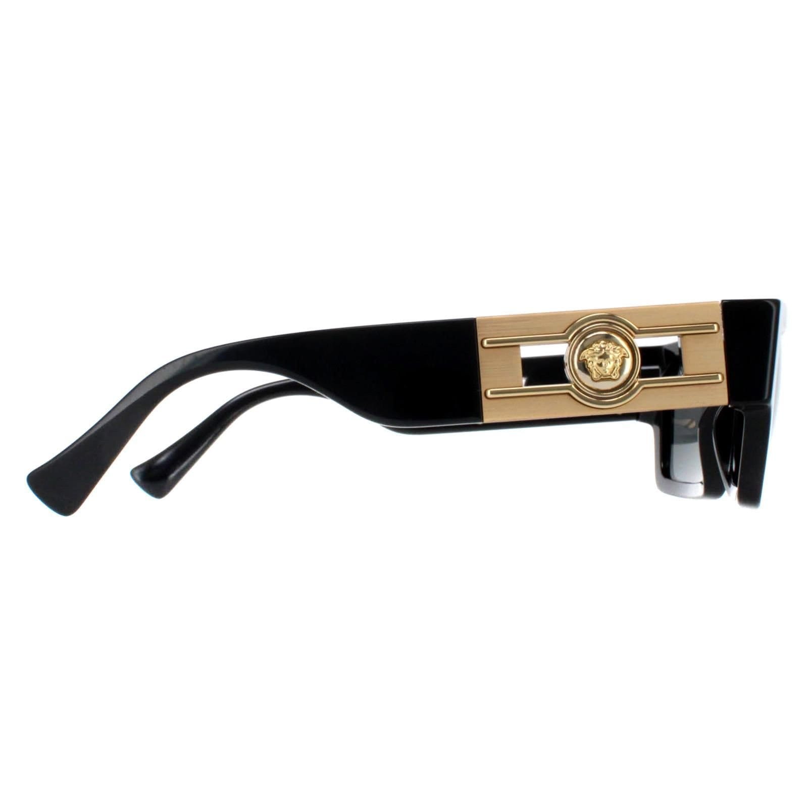 Versace Versace Men's Rectangle Black Dark Grey VE4459 - 4