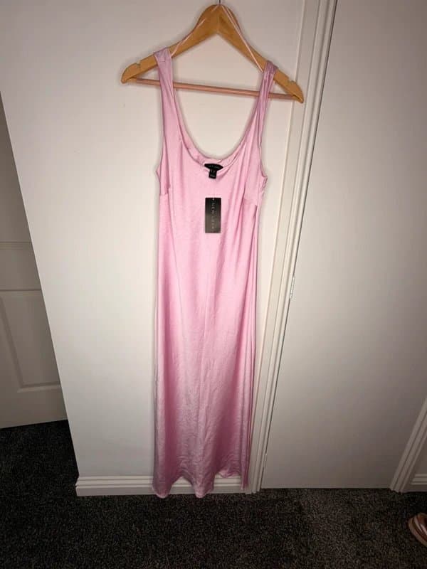 New Look New Look Pink Satin Slip Dress BNWT