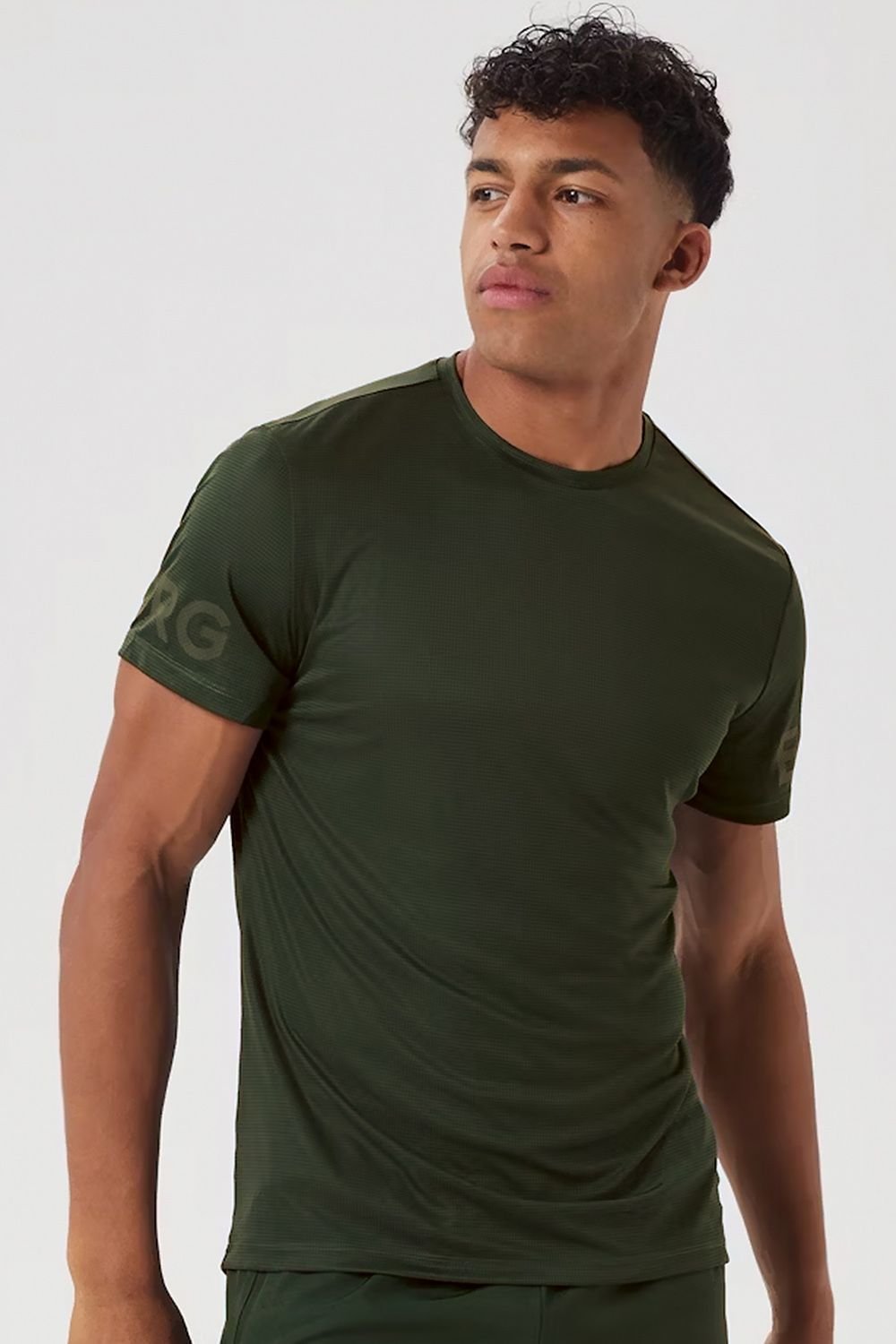 Bjorn Borg Bjorn Borg Men's Light Breathable Sport Athletic T-Shirt in Green - 3