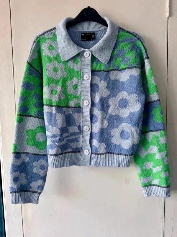 ASOS Design ASOS Design boxy retro knit cardigan with collar size 6