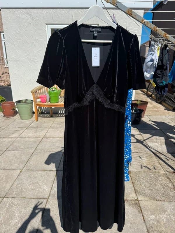 New Look velvet black dress.