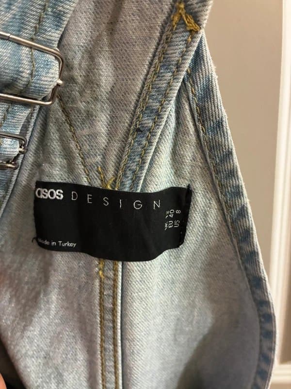 ASOS ASOS denim overalls size 8 straight leg