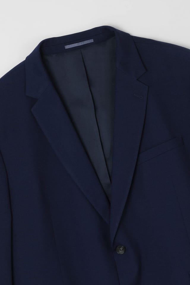 Burton Burton Men's Plus & Tall French Navy Essential Suit Jacket in Dark Blue - 2