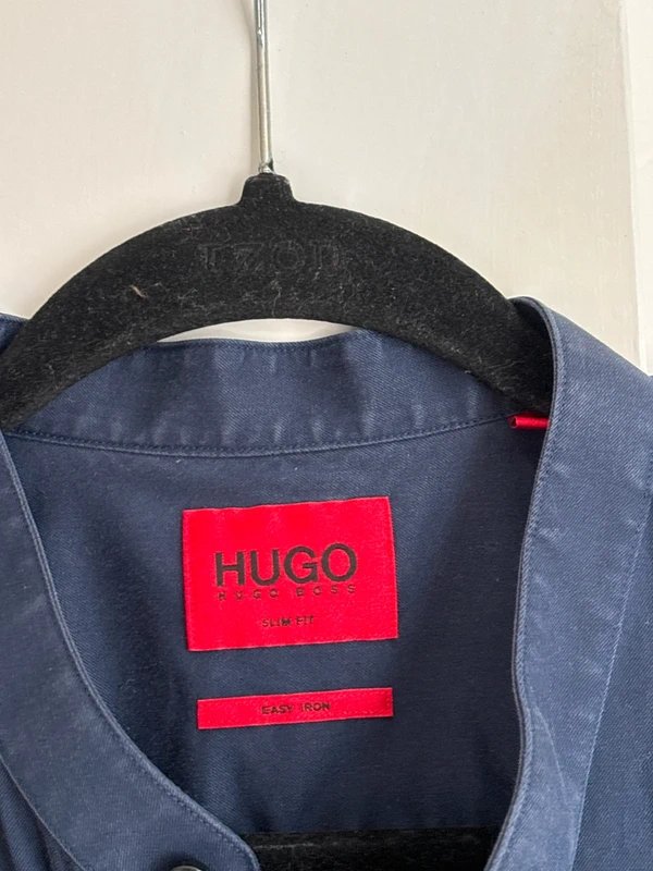 Hugo Boss 💙 Hugo Boss Grandad Collar Shirt – Effortless Minimal Luxury 🔹 - 1