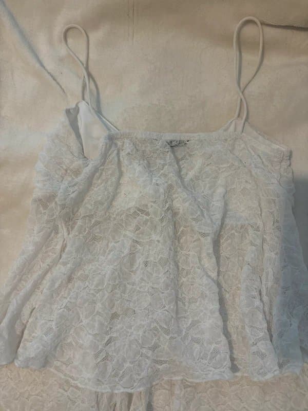 Bershka White bershka summery top