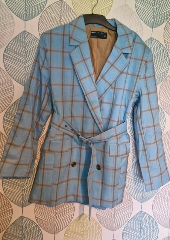 ASOS Blue check ASOS Blazer size 6