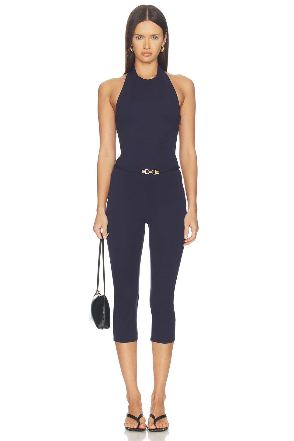 Revolve Navy Jumpsuit with Belt