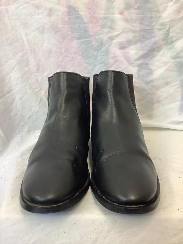 Topshop Ladies Topshop Black leather boots size 6 - 1