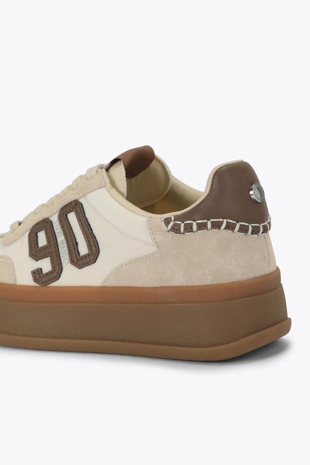 Steve Madden STEVE MADDEN Women's 'Off Track Bone Suede' Trainers in Cream - 3