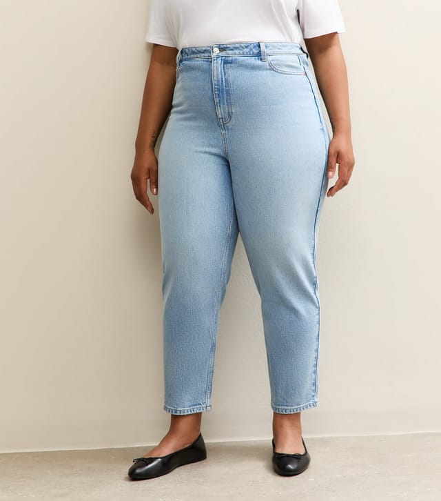 New Look Women's Plus Size Light Blue Mom Jeans Curves New Look - 2
