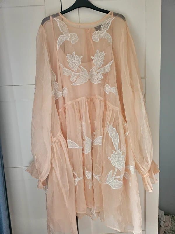 ASOS Design Beautiful Peach Flowing Dress