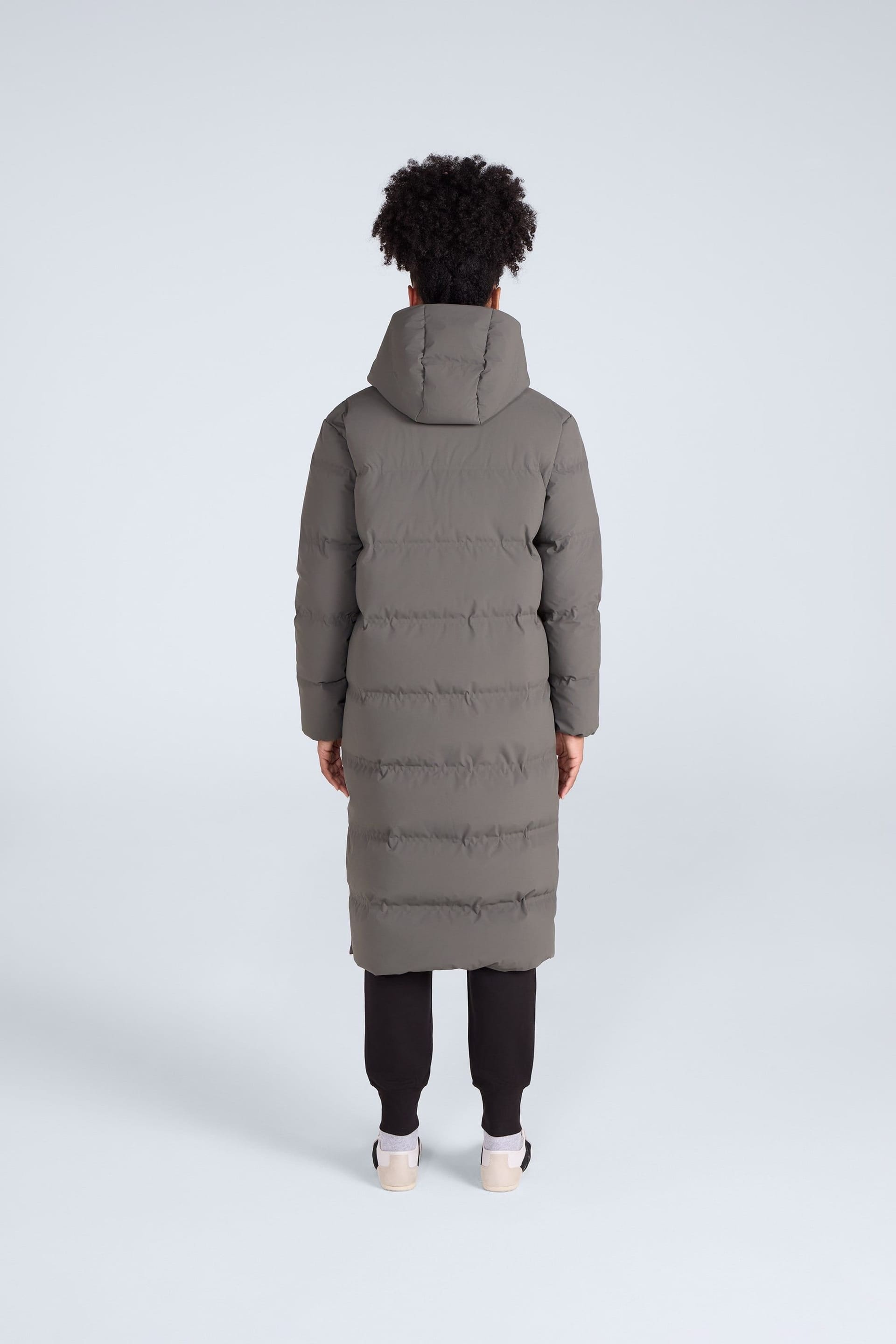 Animal Animal Women's 'Cosi Cloud' Water Resistant Breathable Hood Thermal Tested Down Coat in Khaki - 4