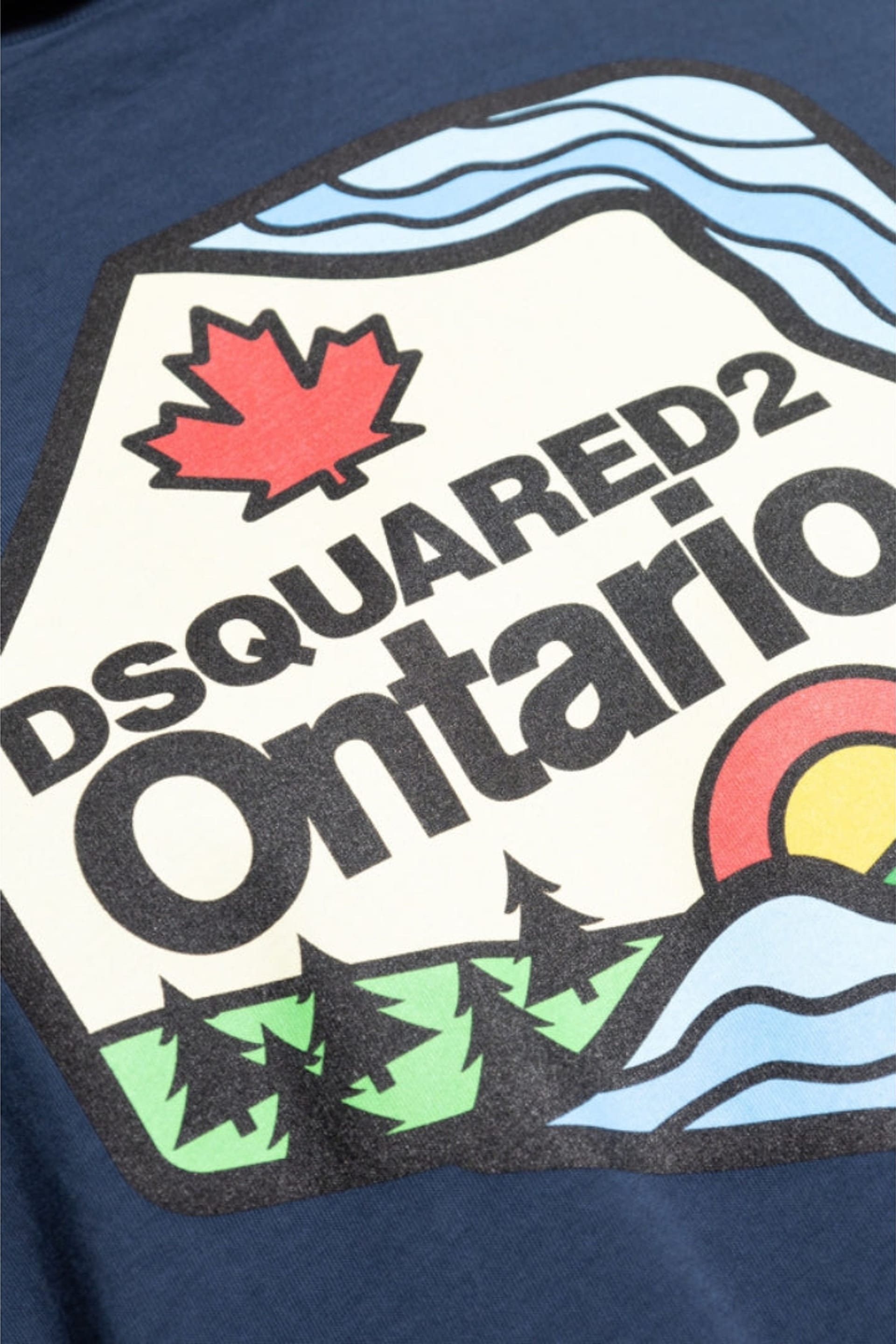Dsquared2 Dsquared2 Men's Ontario Short Sleeve Round T-shirt in Navy - 4