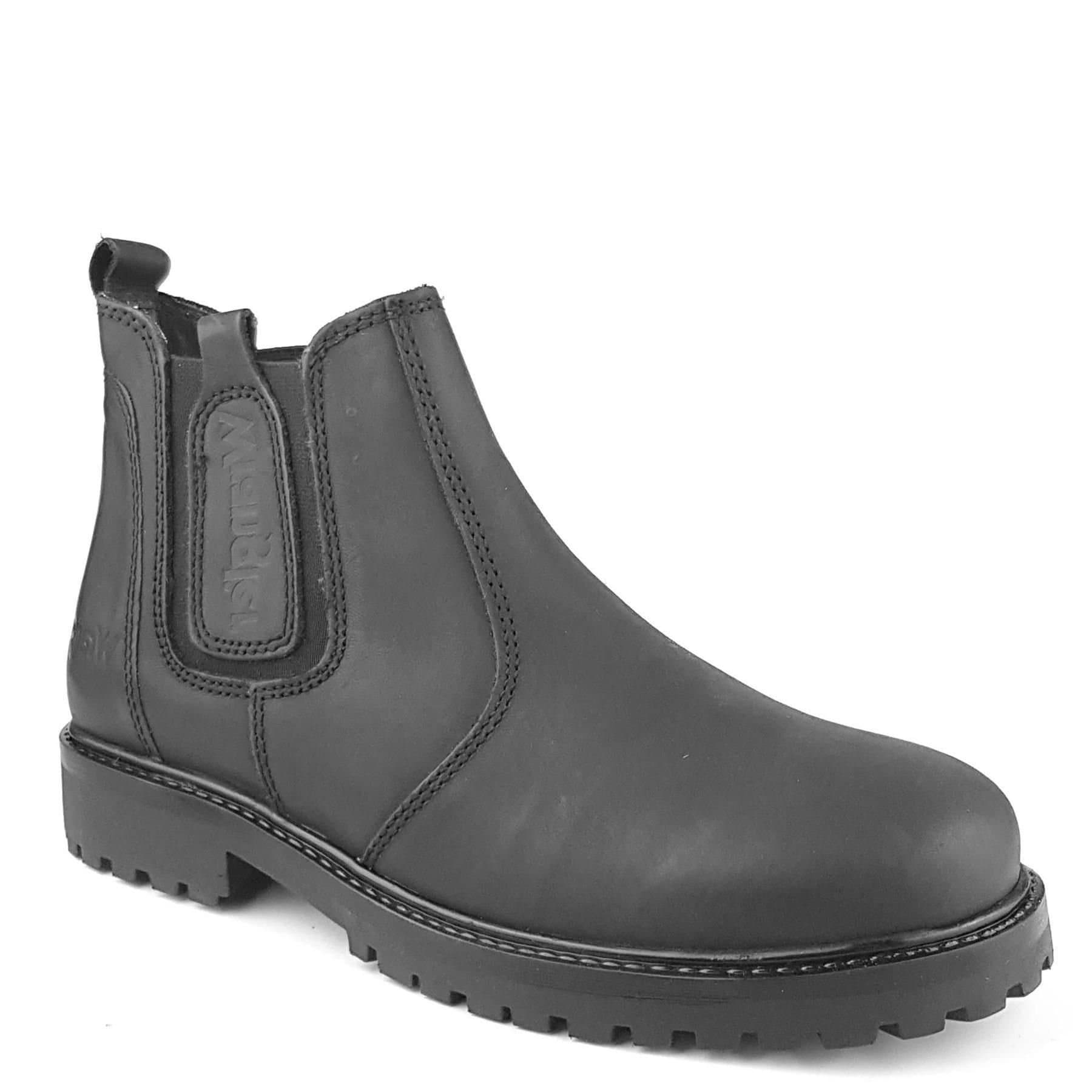 Wrangler Wrangler Men's Yuma Chelsea Leather Ankle Boots in Black