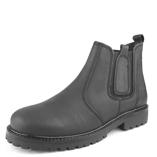 Wrangler Wrangler Men's Yuma Chelsea Leather Ankle Boots in Black - 2