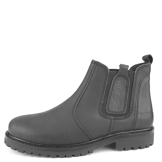 Wrangler Wrangler Men's Yuma Chelsea Leather Ankle Boots in Black - 3