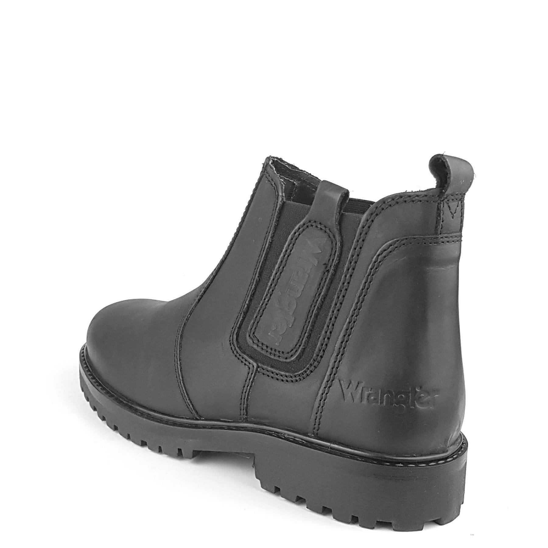 Wrangler Wrangler Men's Yuma Chelsea Leather Ankle Boots in Black - 4