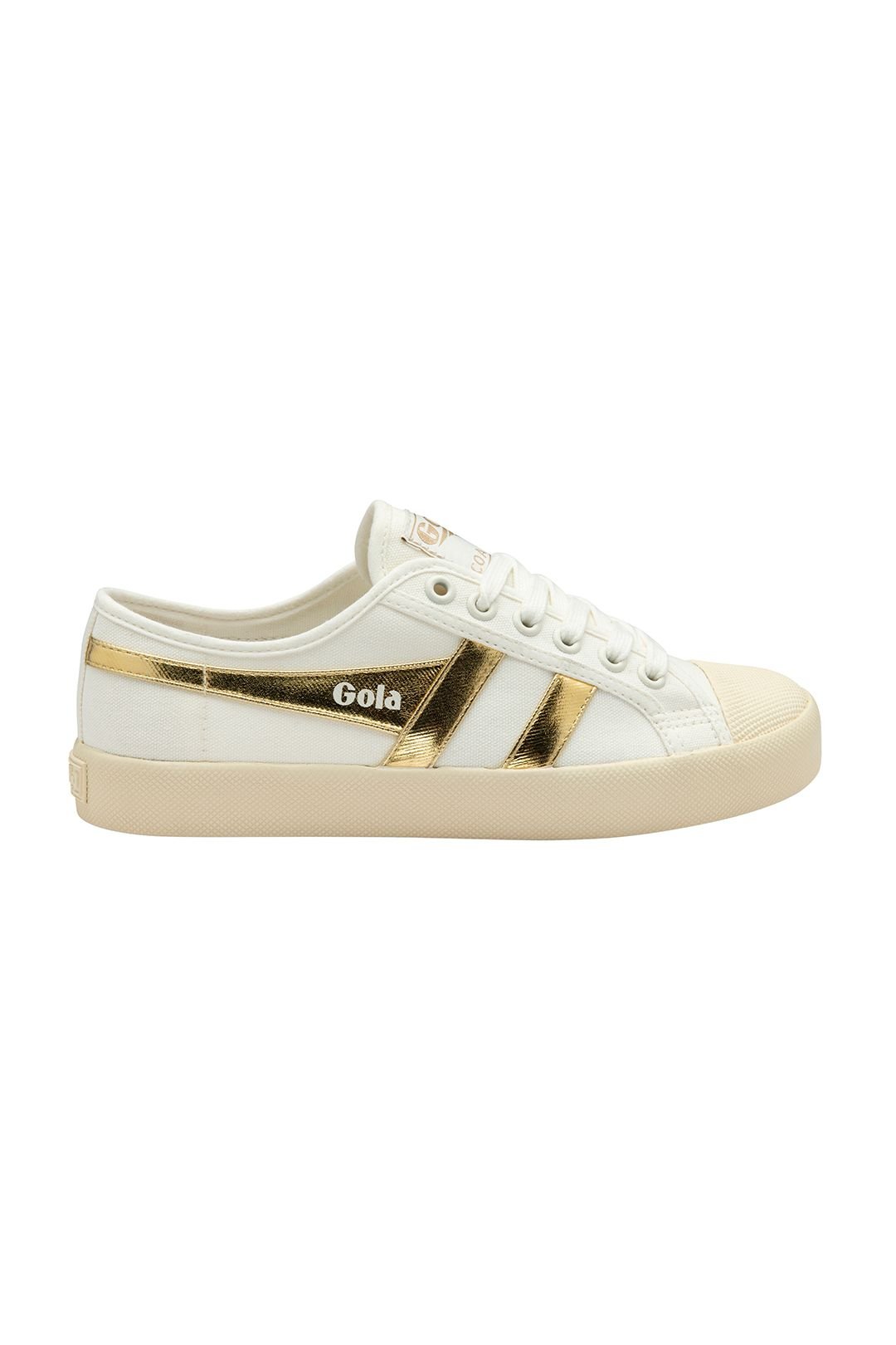 Gola Classics Gola Classics Women's 'Coaster' Canvas Lace-Up Trainers in White - 2