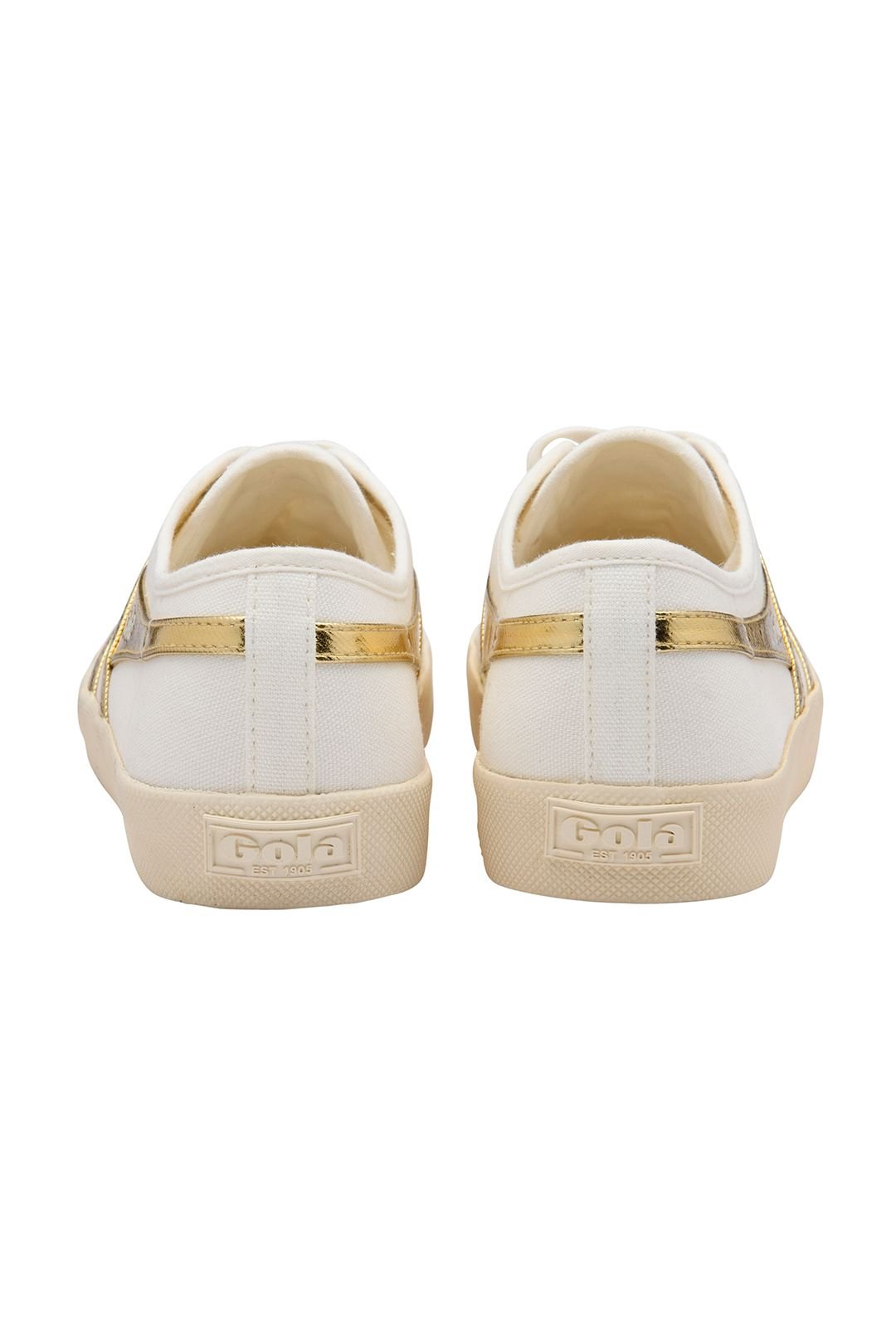 Gola Classics Gola Classics Women's 'Coaster' Canvas Lace-Up Trainers in White - 4