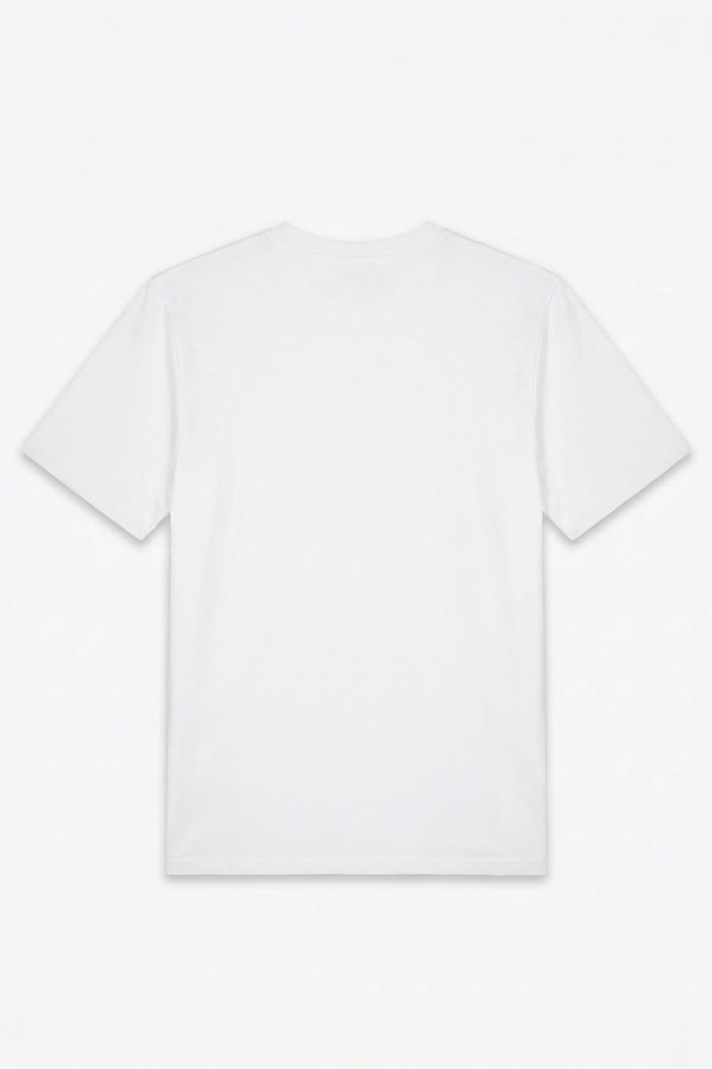 LONDON ATTITUDE LONDON ATTITUDE Men's Original Creators Premium Cotton T-Shirt with Vintage Yellow Logo in White - 4