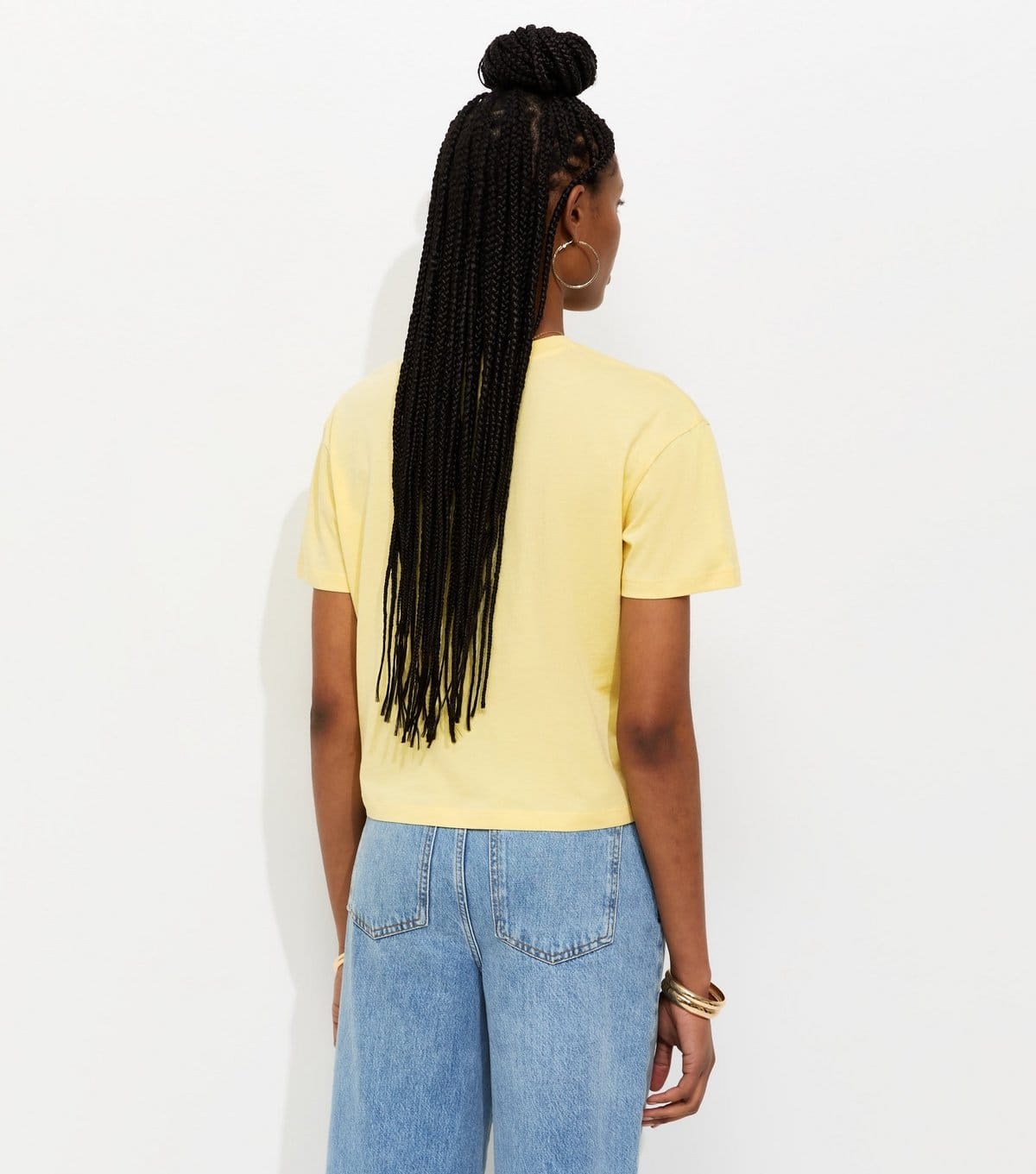 New Look Women's Light Yellow Cotton Boxy Fit T-Shirt New Look - 4