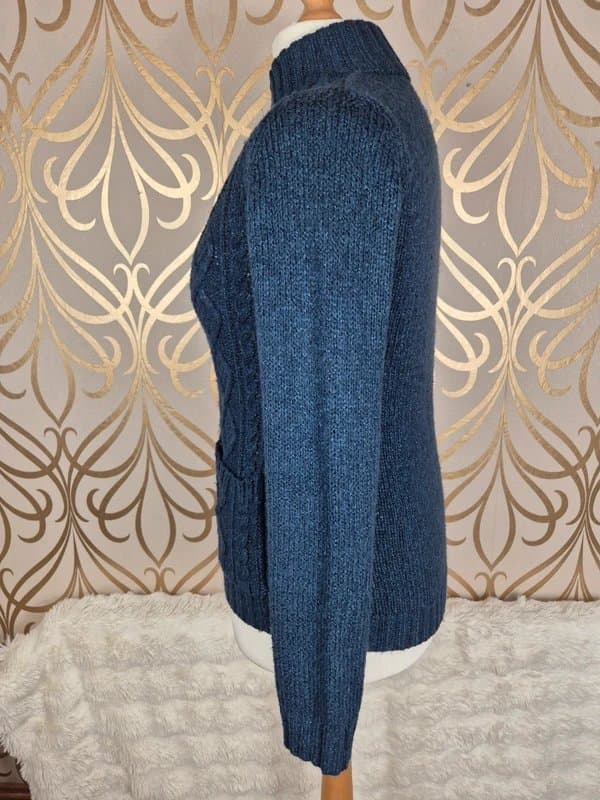 Mountain Warehouse (502) mountain warehouse knitted zipped cardigan size 10