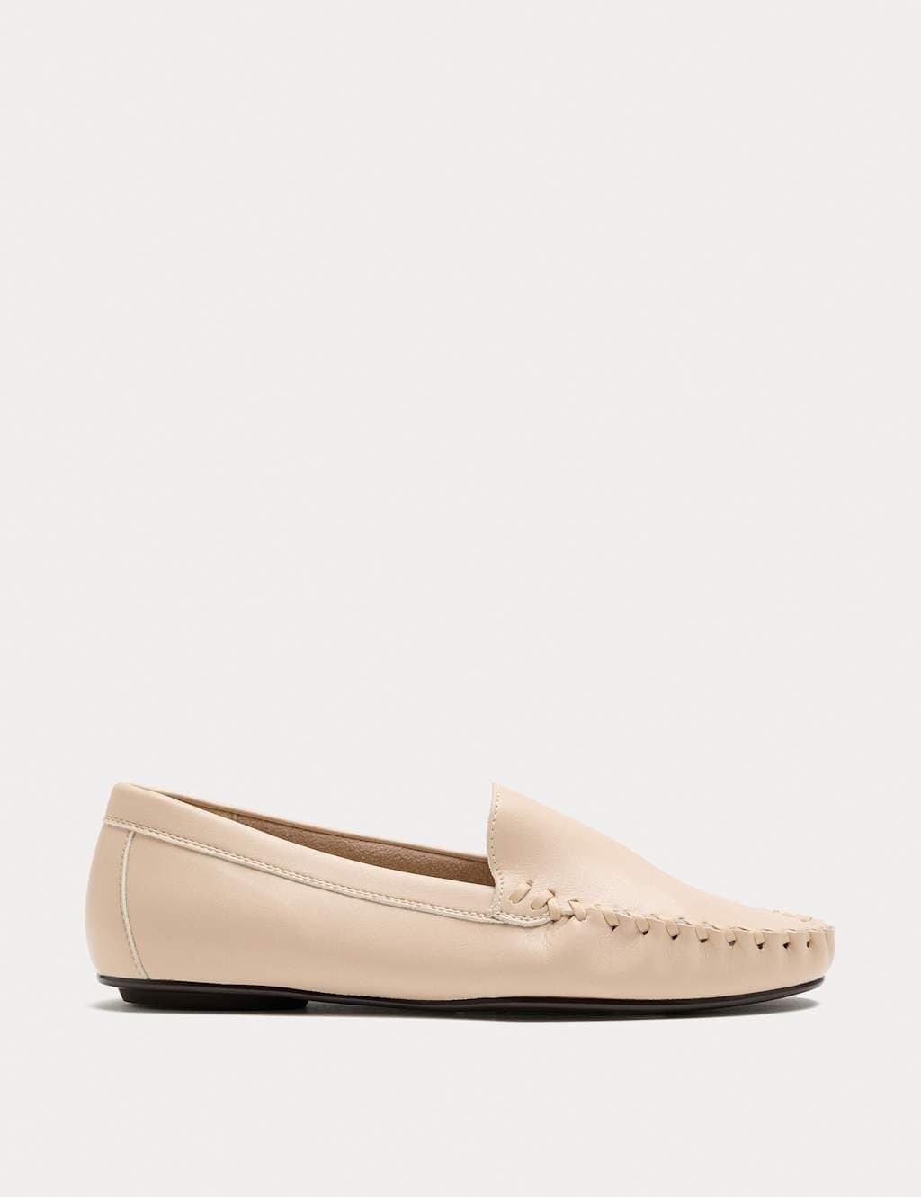 Marks & Spencer M&S White Faux Leather Slip-On Loafers