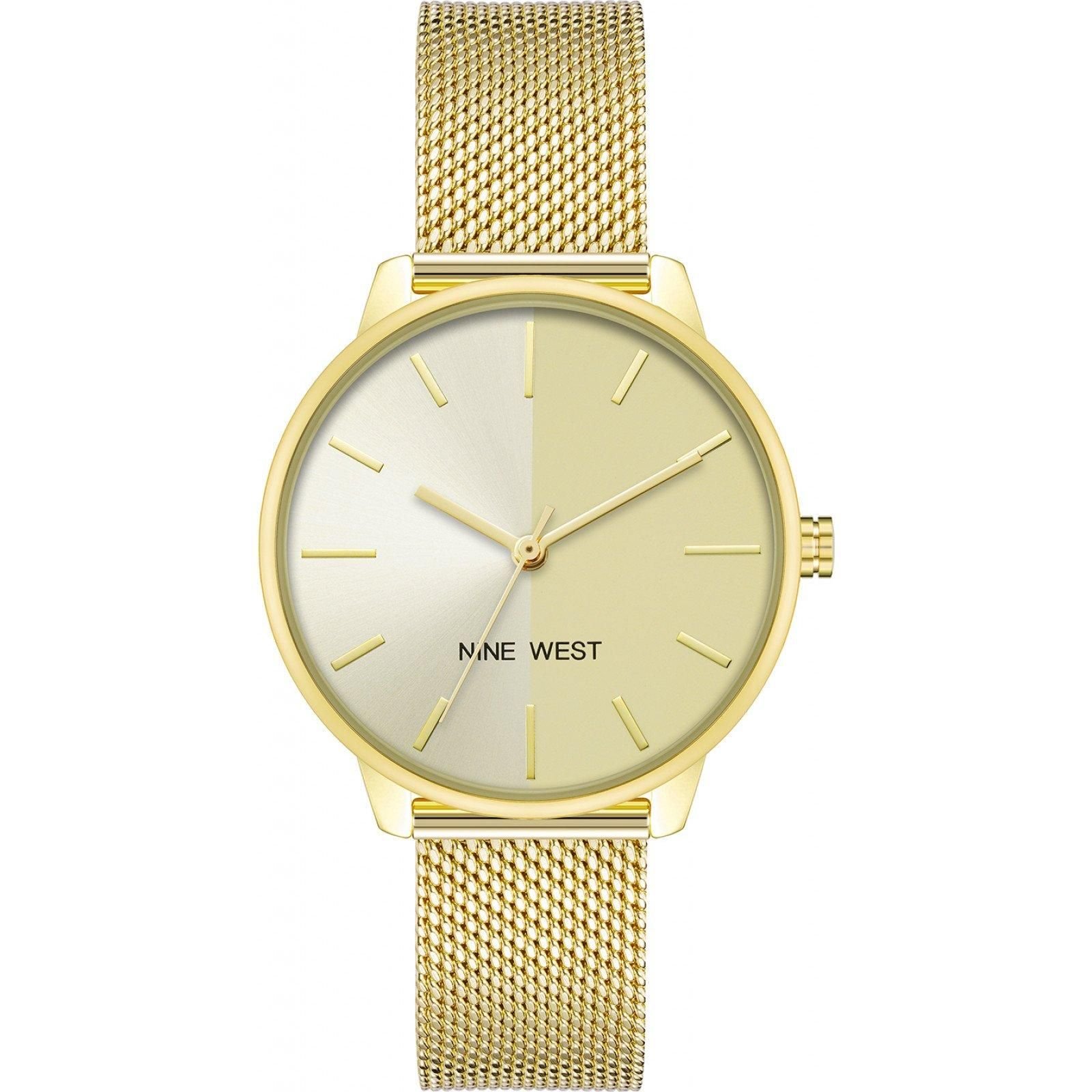 Nine West Nine West Women's NW-2668CHGB 35mm Quartz Watch in Gold - 1