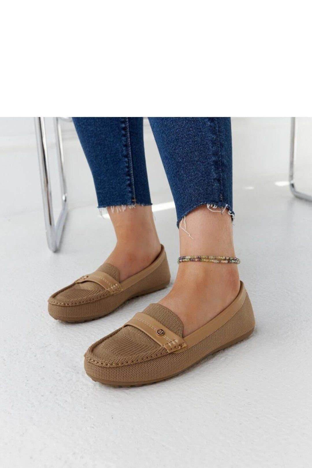 Love Lace Love Lace Women's Mocassin Almond Toe Flat Slip On Loafers for Summer Daily in Brown