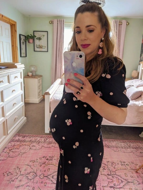 ASOS ASOS black floral midi maternity dress - 1