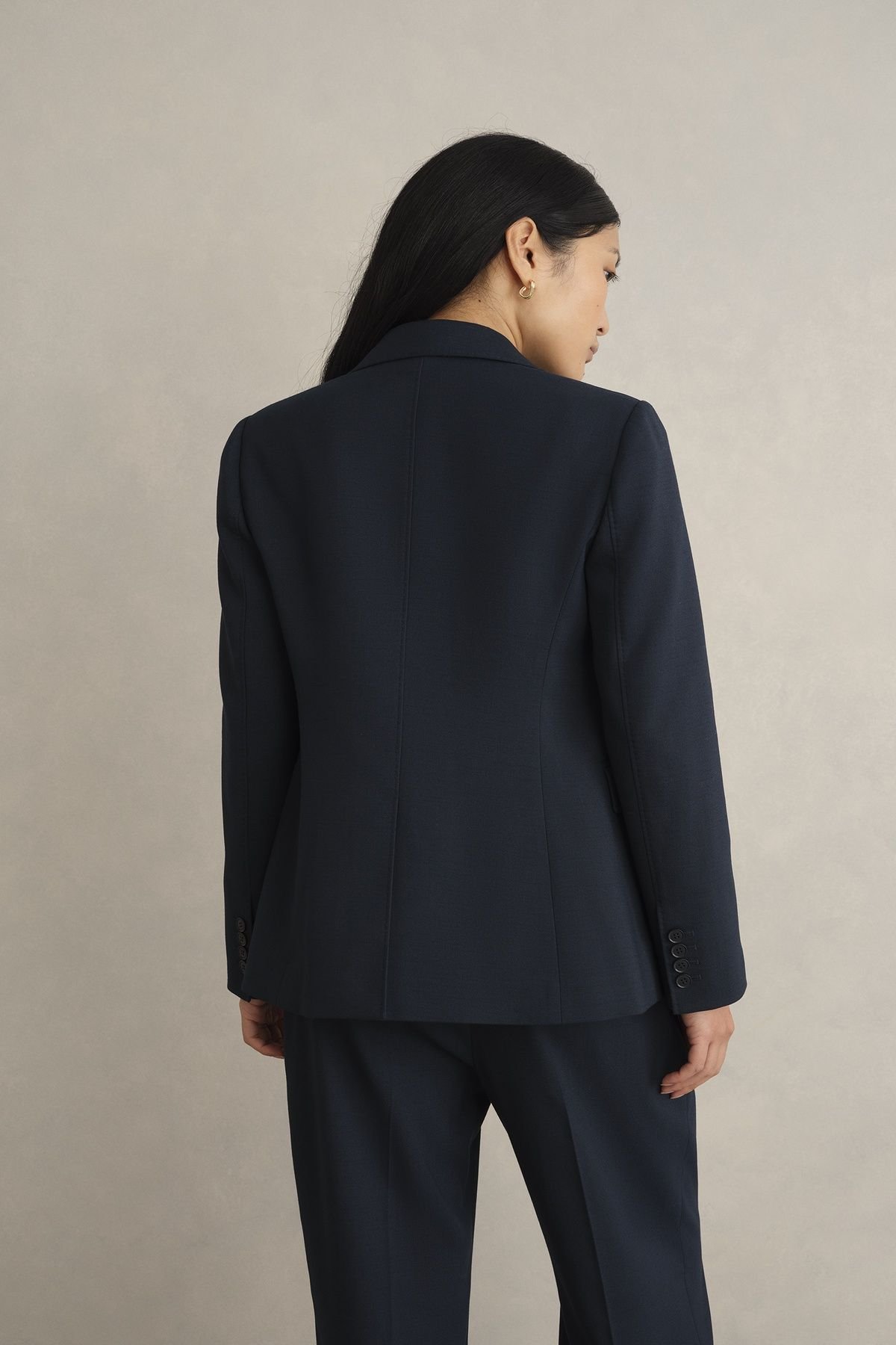 Hobbs London Hobbs London Women's Lauren Blazer in Dark Navy - 4