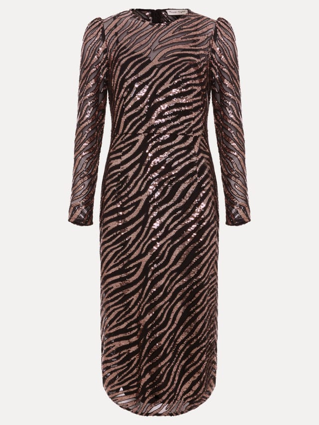 Phase Eight Phase Eight Women's Kate Sequin Dress in Black - 2