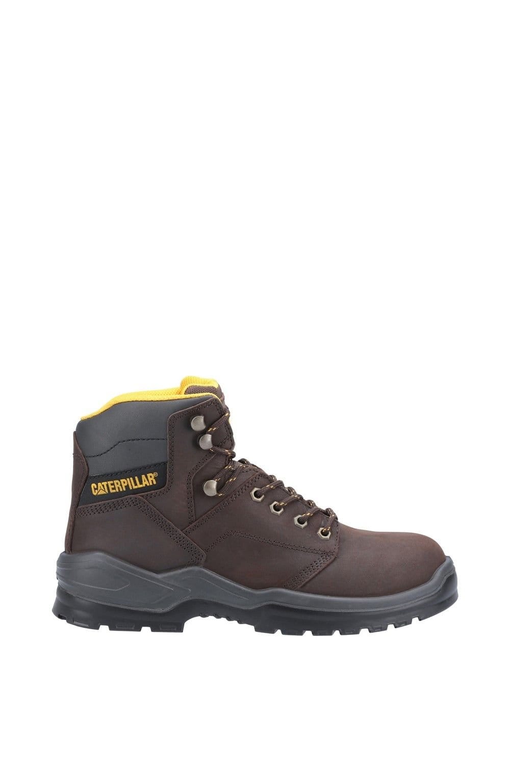 Caterpillar Caterpillar Men's 'Striver' Water Resistant Leather Safety Boots in Brown - 4