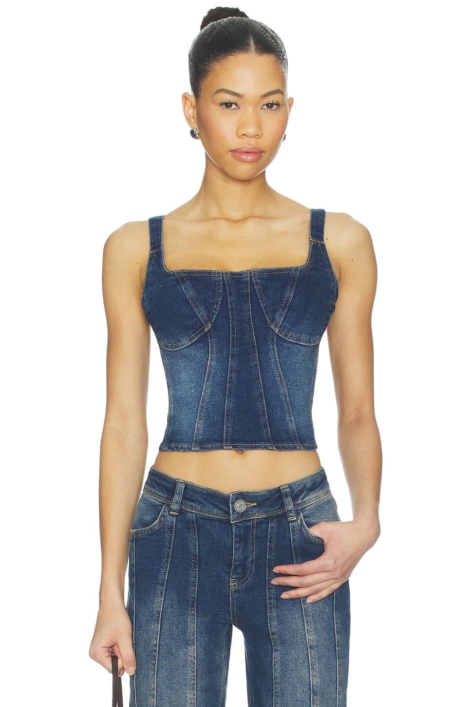 revolve Devin Denim Top