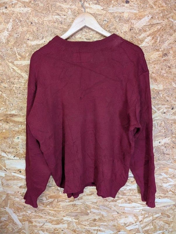 Filson Filson Knitted Jumper Men Large Burgundy Wool Sweater Style 702 USA Made Vintage