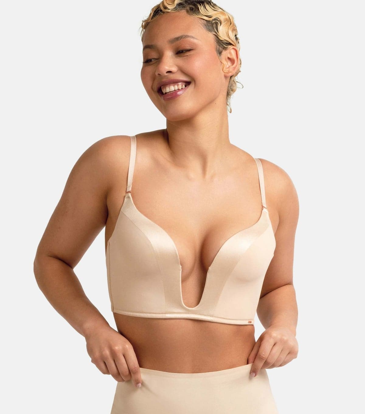 Dorina Women's Pale Pink Plunge Bra Dorina New Look