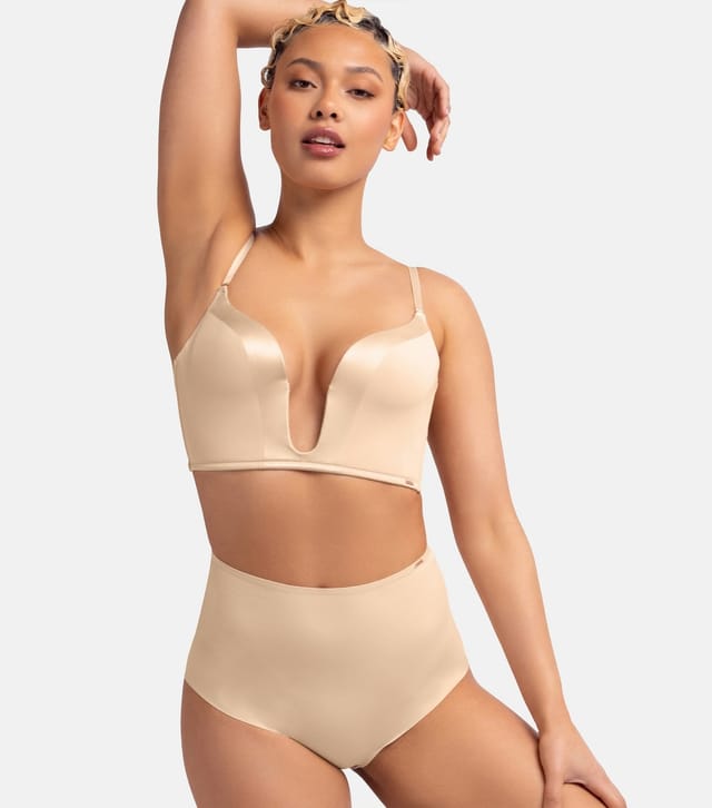 Dorina Women's Pale Pink Plunge Bra Dorina New Look - 2