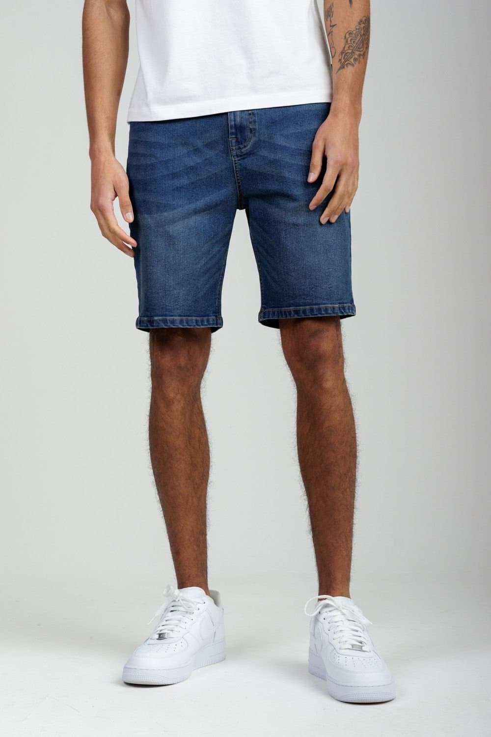 Tokyo Laundry Tokyo Laundry Men's Cotton Blend Regular-Fit Denim Shorts in Indigo