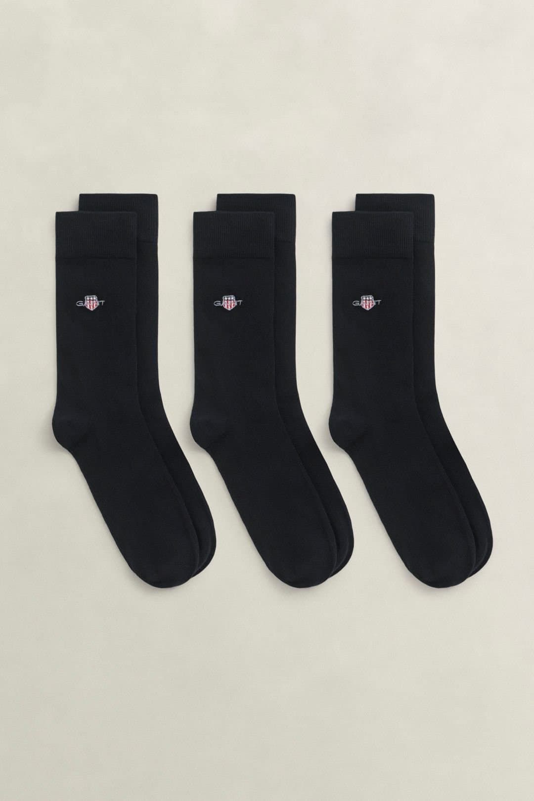 Gant Gant Men's Shield Socks 3-Pack Ebony Black