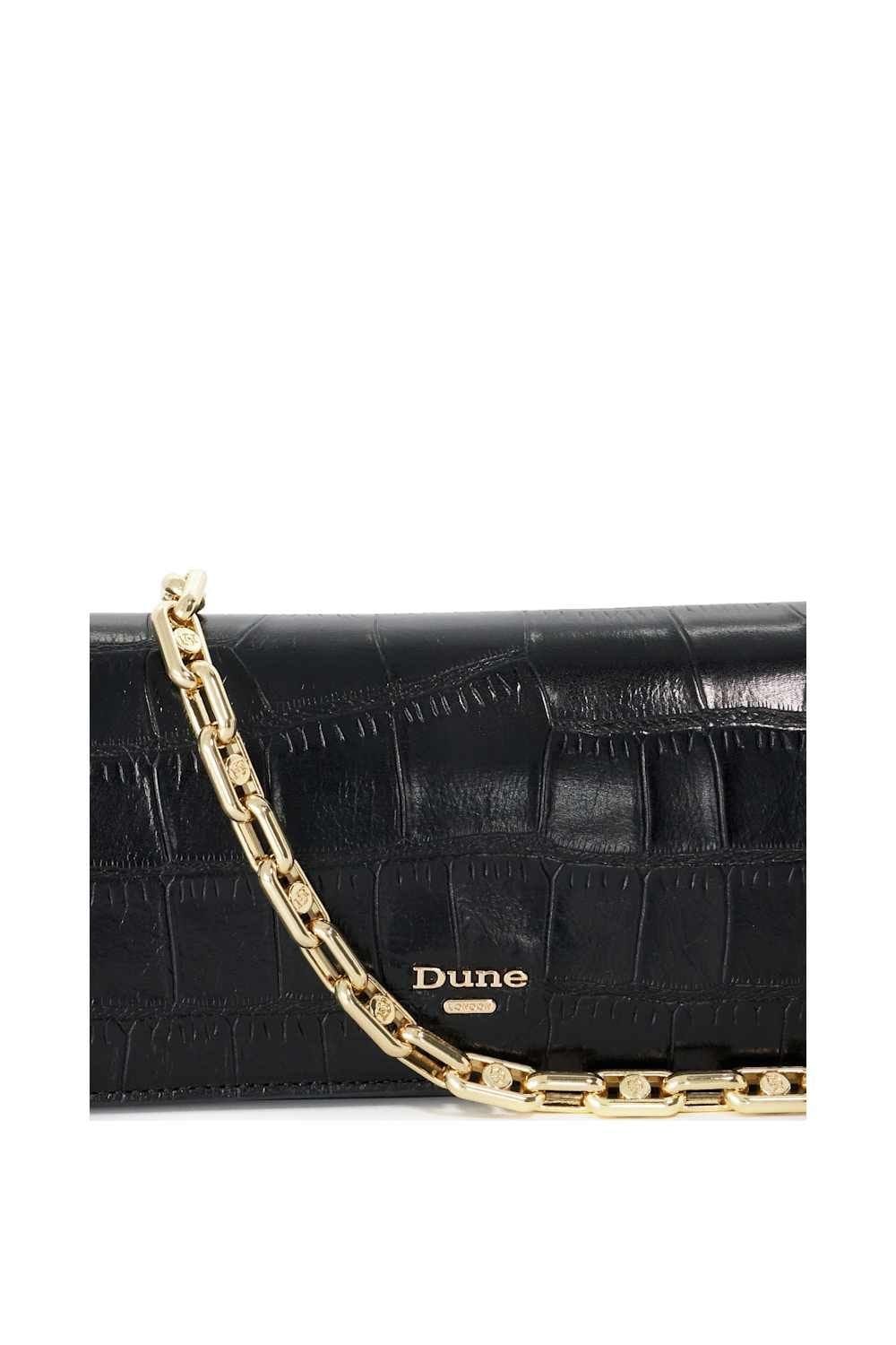 Dune London Dune London Women's 'Bemuse' Leather Clutch in Black - 4