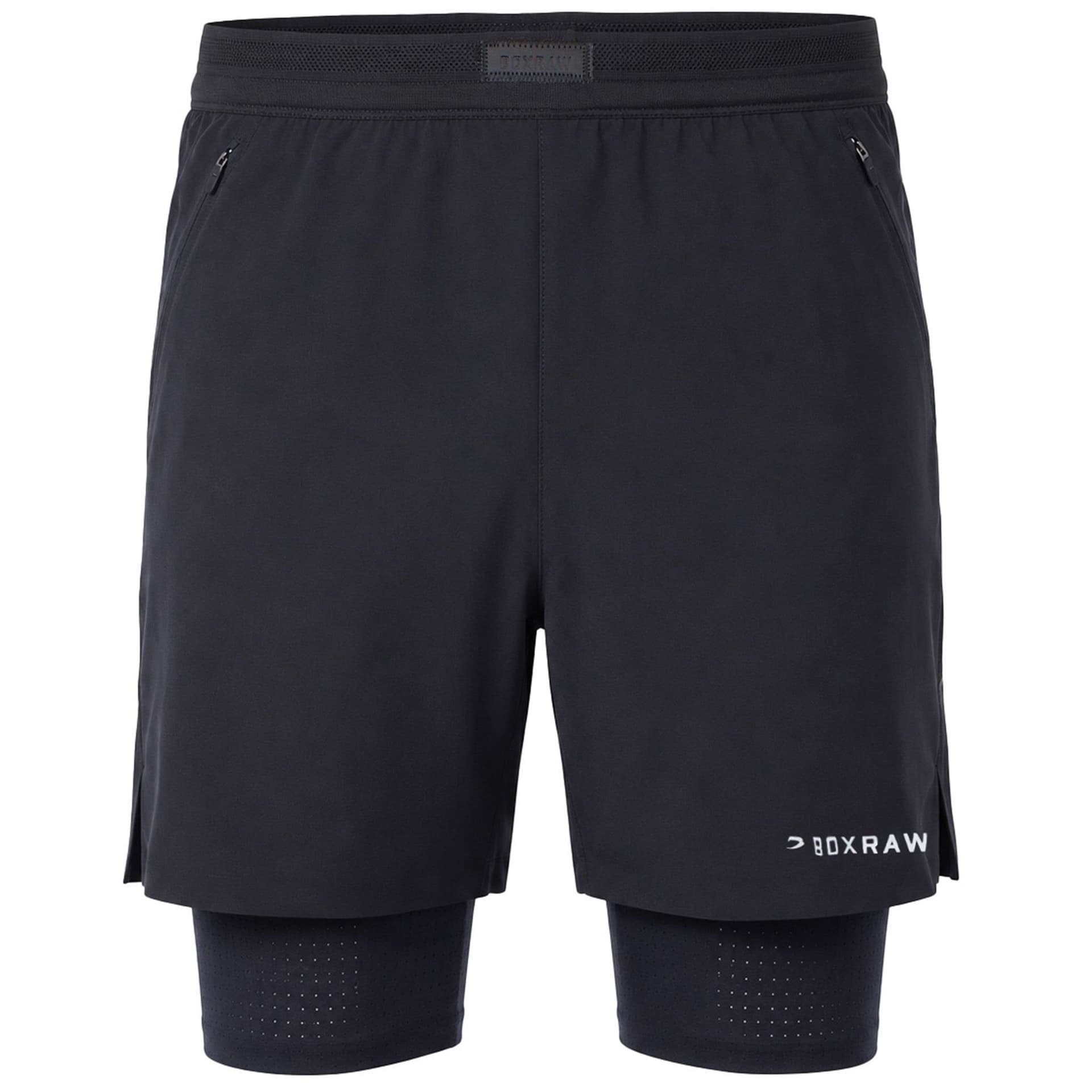 BoxRaw BoxRaw Men's Sparring Club 2in1 Black Shorts