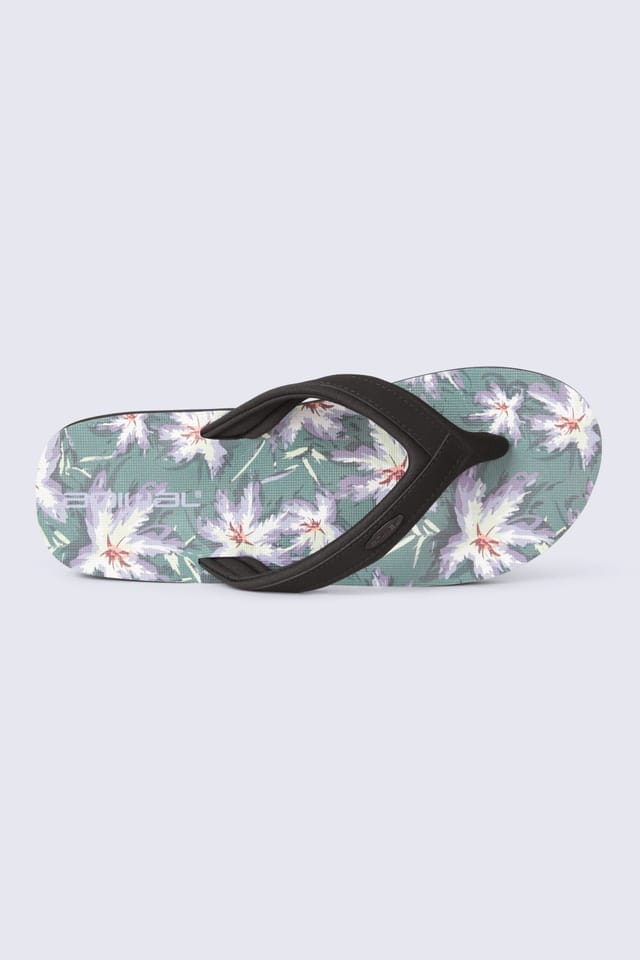 Animal Animal Men's Jekyl All Over Printed Lightweight Flip Flop in Dark Green - 2