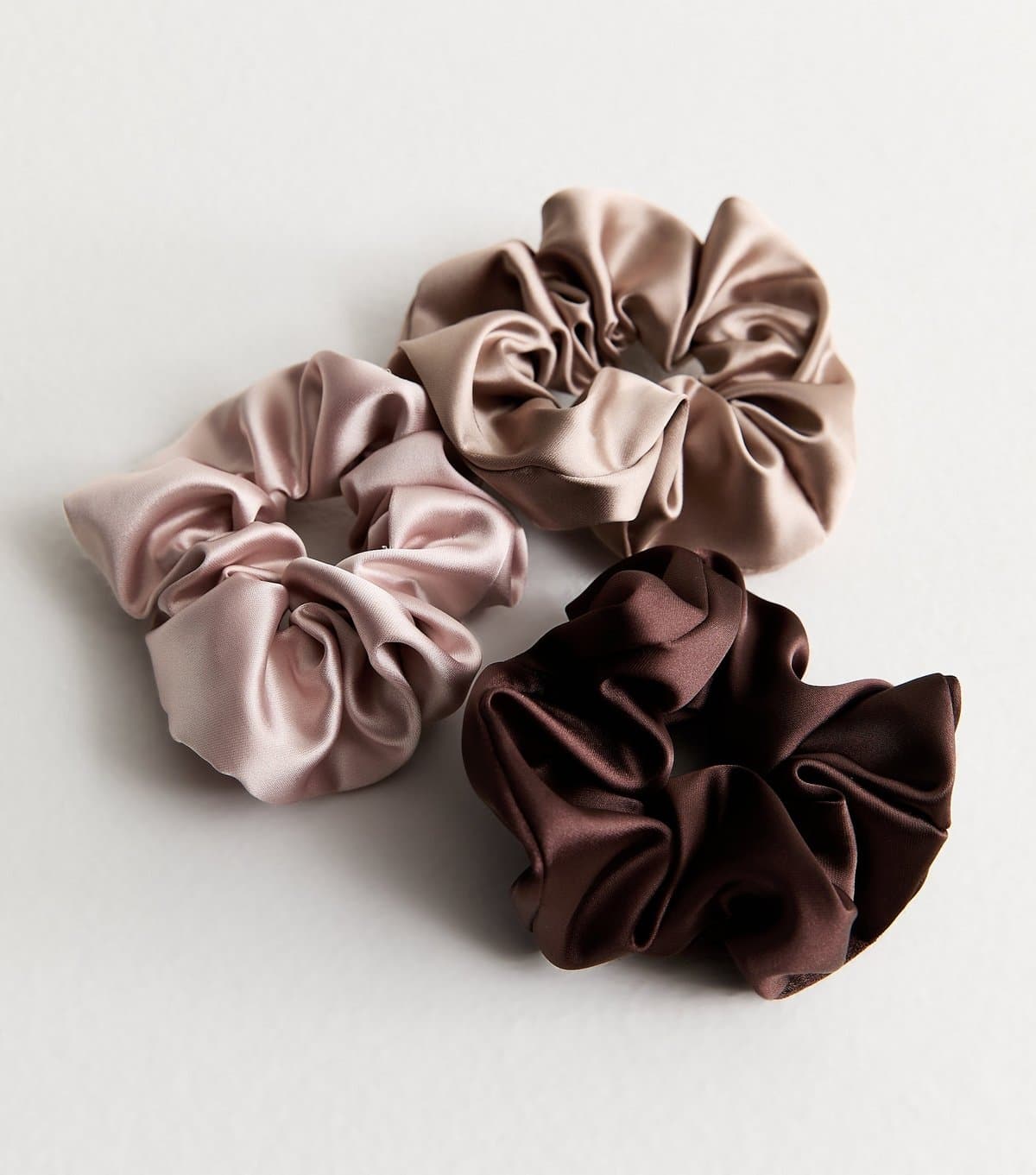New Look Pack Of 3 Satin Scrunchies New Look