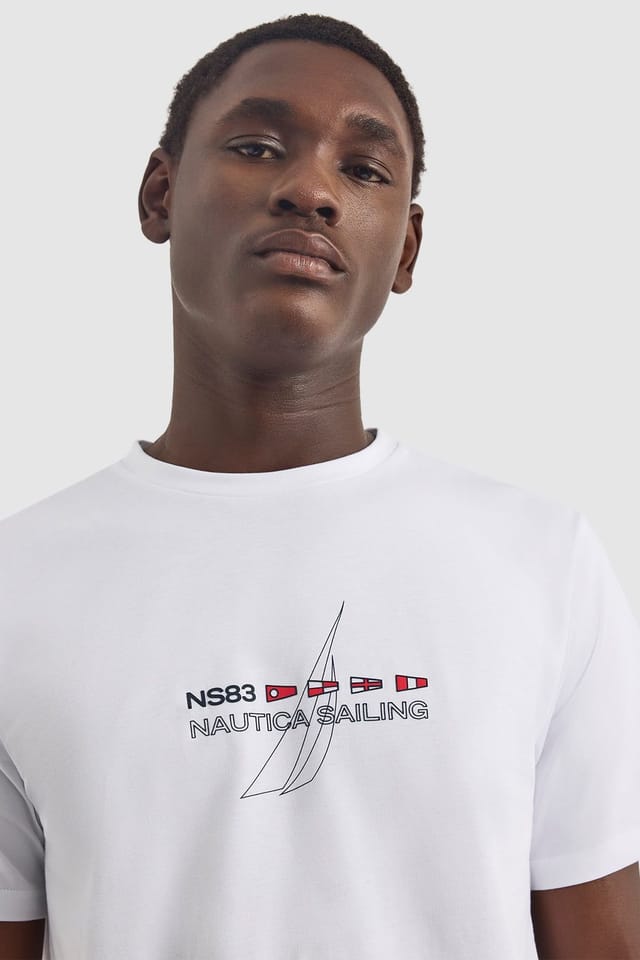Nautica Nautica Men's Aukai SS T-Shirt in White - 2