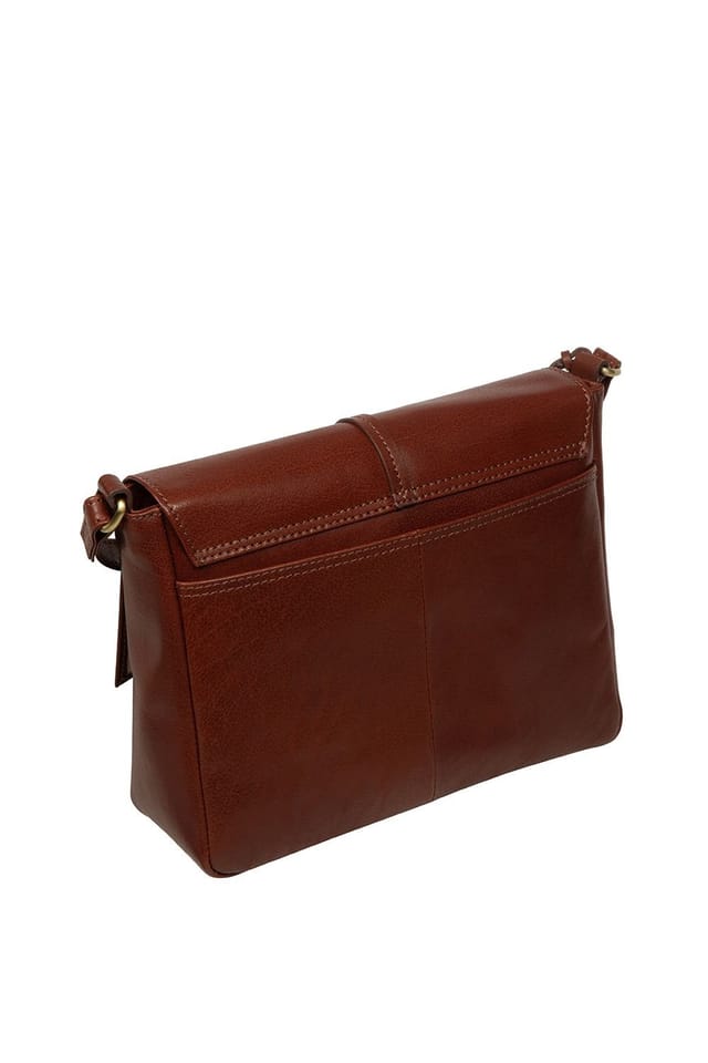 NiNa Amora NiNa Amora Women's 'Loredena' Leather Cross Body Bag in Brown - 3